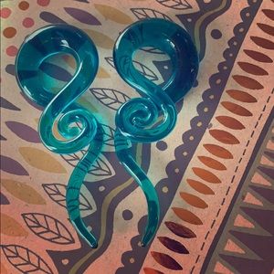 2PC Glass Ear Tapers Plugs 00g